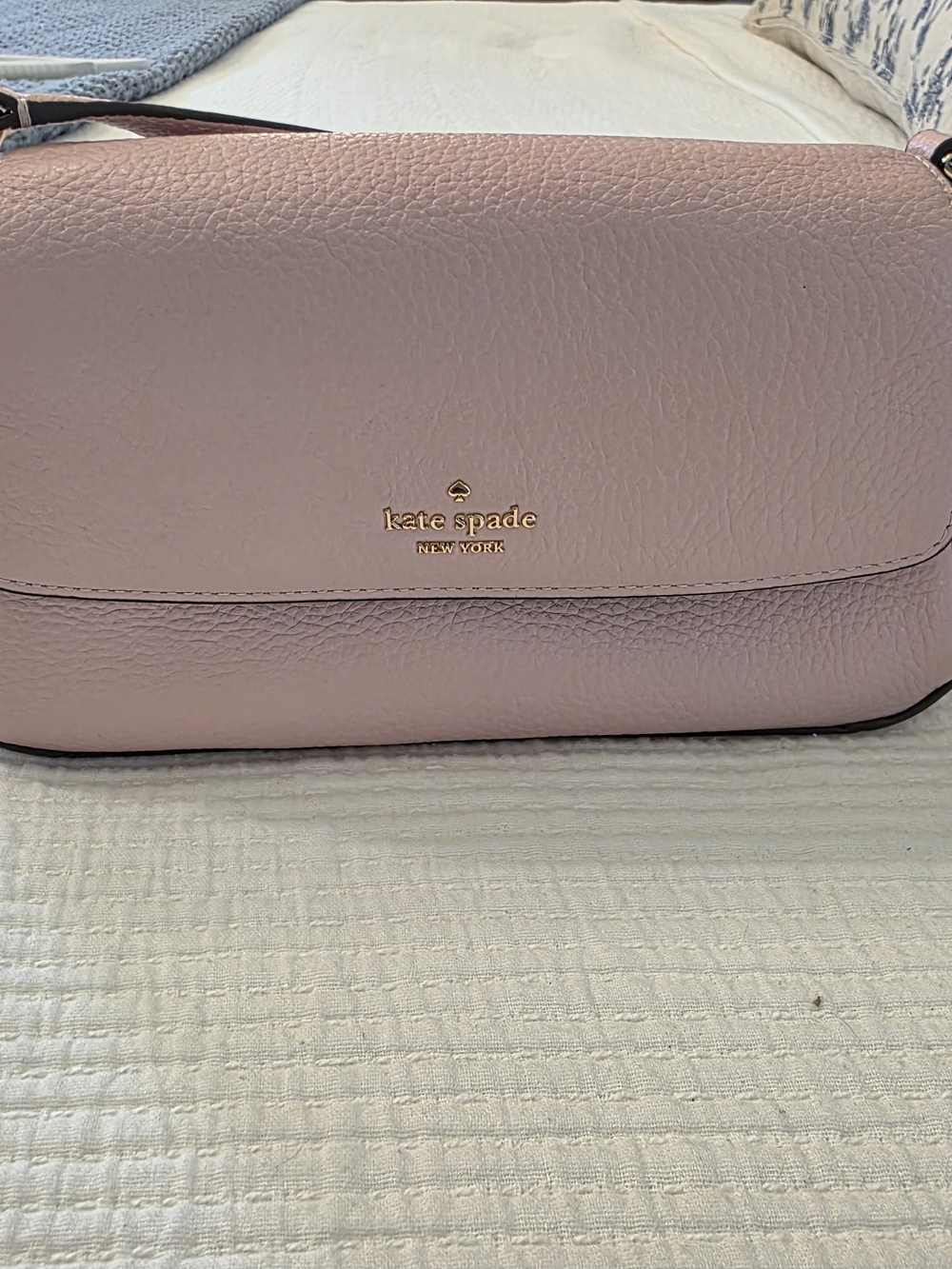 kate spade Blush Pink Pebbled Leather Crossbody Bag